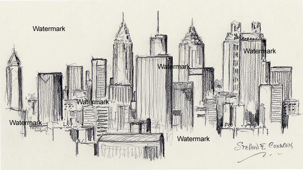 pencil-drawings-of-cityscapes