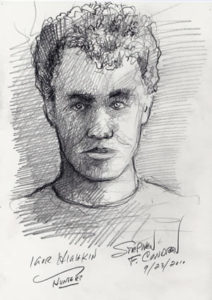Pencil portrait of Igor Highkin.