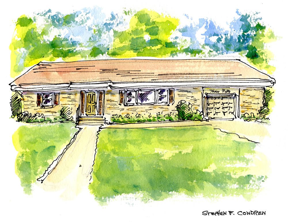 House portraits for ranch homes