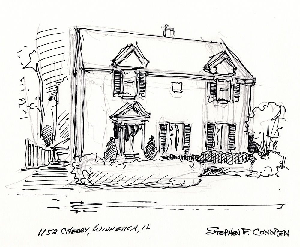 House portrait proposal sketch