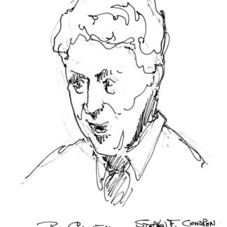 Bill Clinton celebrity art pen & ink drawing