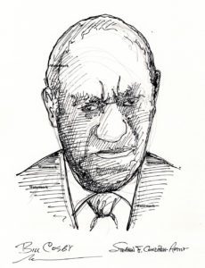 Bill Cosby celebrity art pen & ink drawing