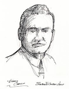 Enrico Caruso pen & ink drawing
