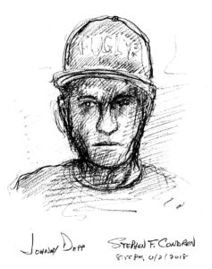 Johnny Depp celebrity art Pencil Drawing By Artist Stephen F. Condren