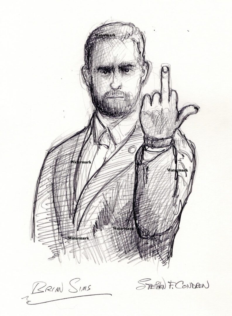 Brian Sims giving the finger 6/23/2018F