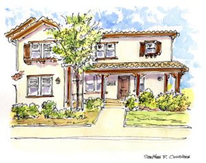 House portraits for townhomes