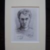 Pencil drawing of a young man