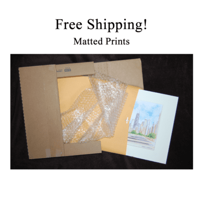 Free shipping for matted prints at Condren Galleries