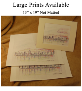 Large prints not matted.
