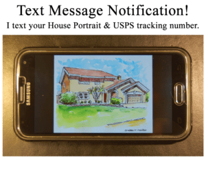 House Portrait Cell Phone Text Image