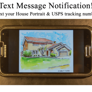 House portrait cell phone image text for Stephen F. Condren.