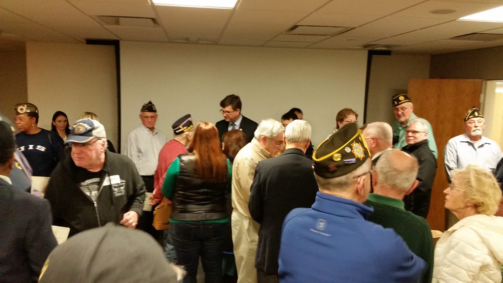 Congressman Bradley Schneider honors Vietnam War Veterans with Stephen F. Condren, of the USS Midway CV-41