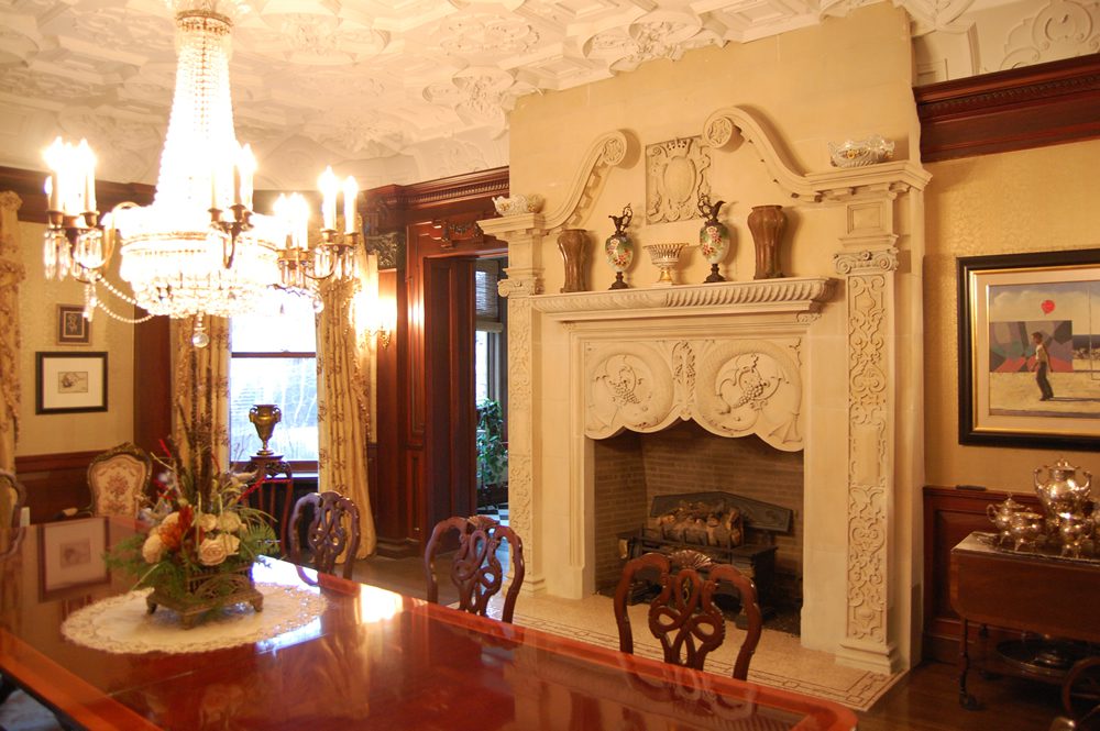 Dining Room of the Montgomery home in Kenwood, Chicago.