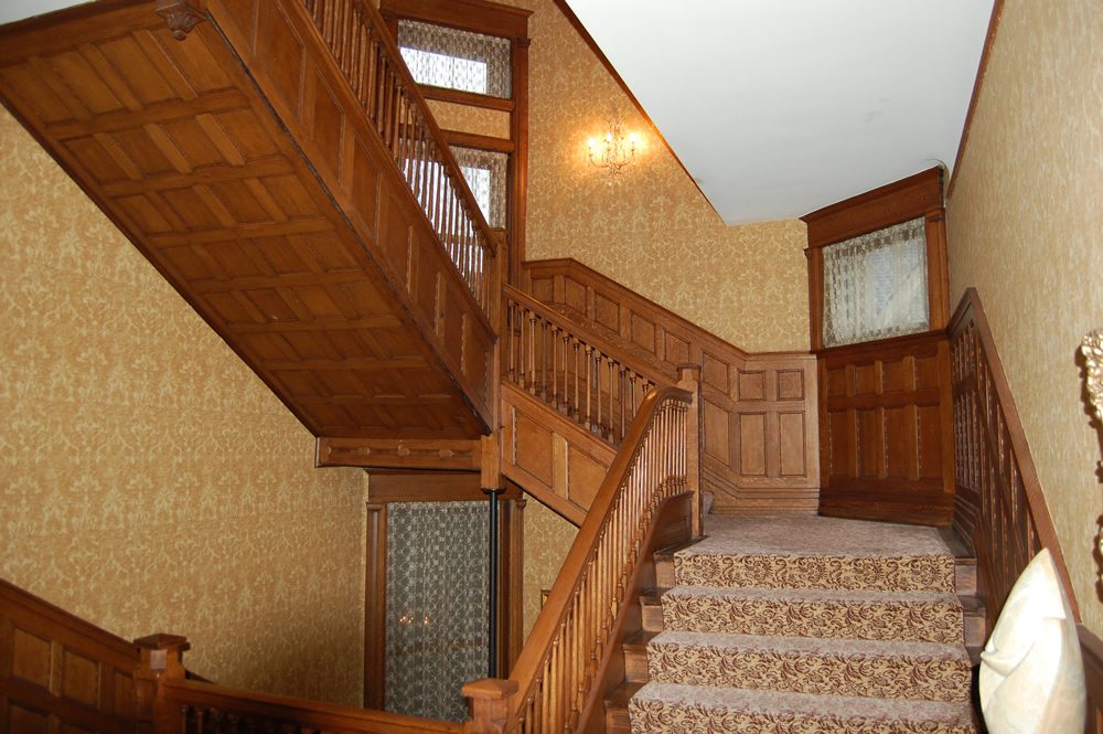 Main Staircase of the Montgomery home in Kenwood, Chicago.