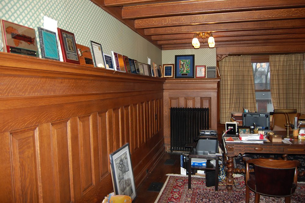 Men's smoking room of the Montgomery home in Kenwood, Chicago.