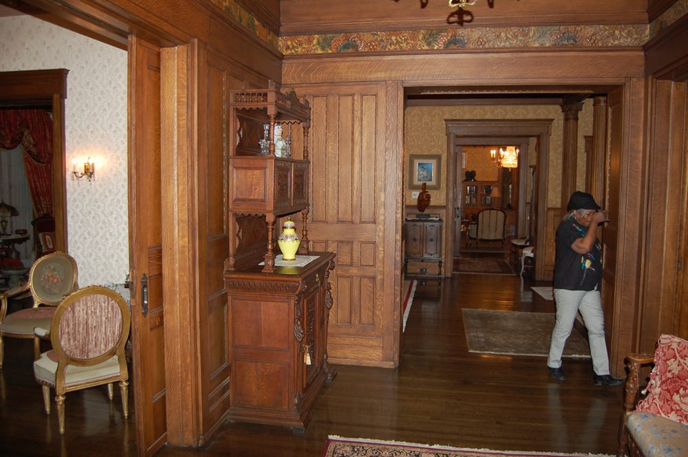 Entrance hall of the Montgomery home in Kenwood, Chicago.