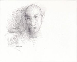Nosferatu pencil drawing #755A.