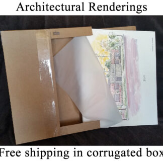 Free shipping for architectural renderings.