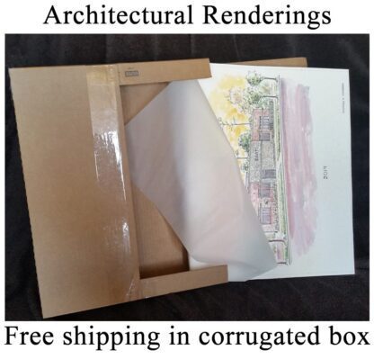 Free shipping for architectural renderings.