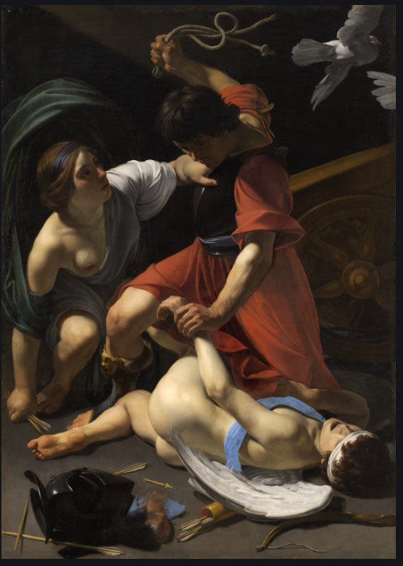 Cupid Chastised by Bartolome Manfredi.