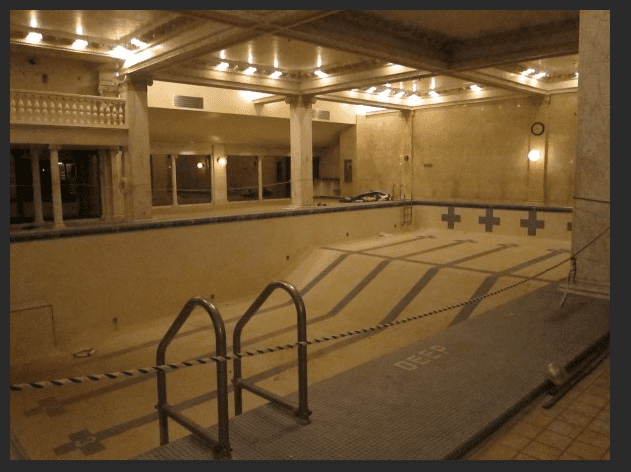 Pool, now closed, at the Chicago Athletic Association.