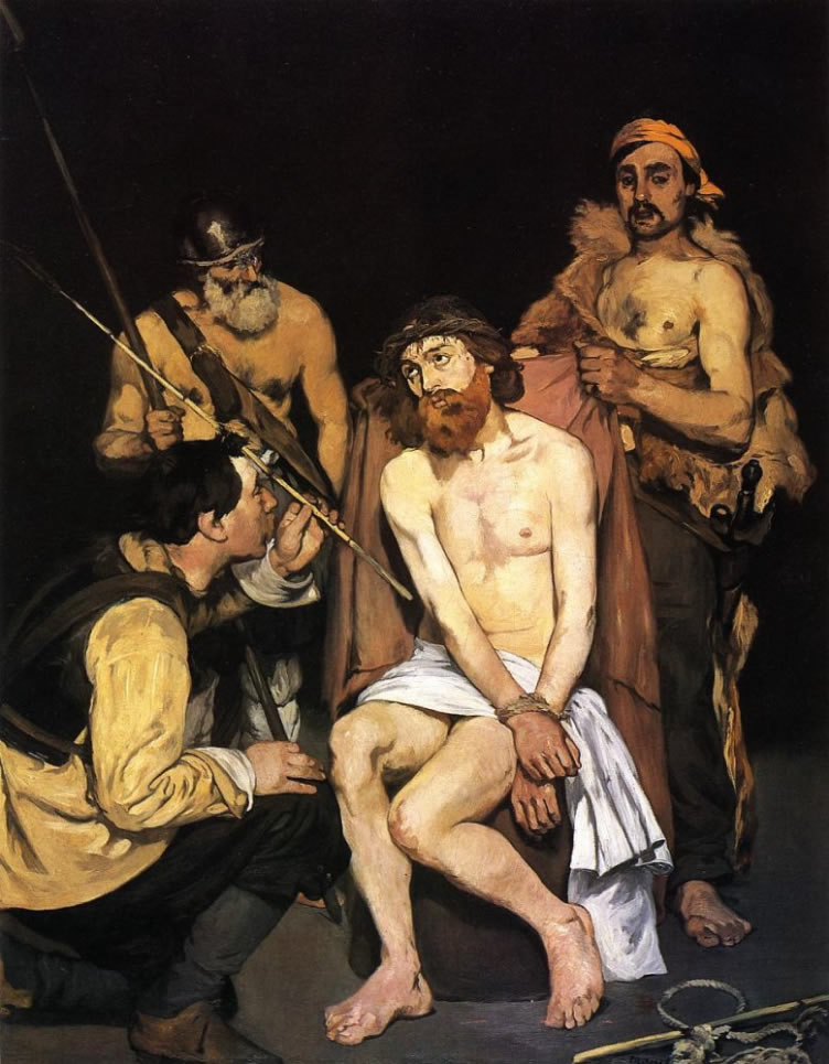 Edouardo Manet, Jesus Mocked By Soldiers, Art Institute of Chicago.