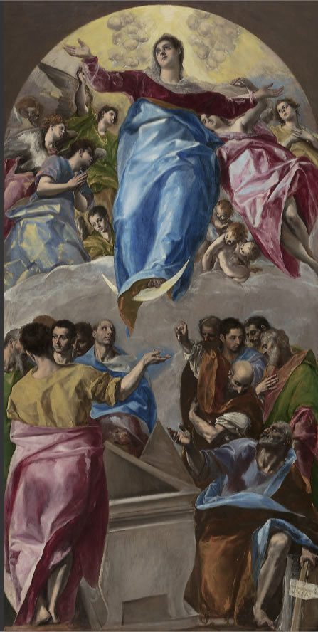 Assumption of the Virgin by El Greco #598Z, a case for Mythological Art by artist Stephen F. Condren of Condren Galleries, offering prints & scans.