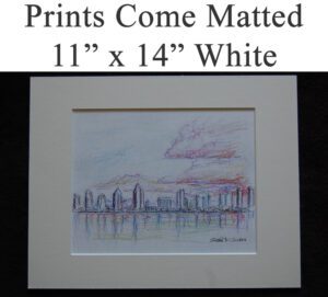 Matted prints in the size of 11" x 14 for Condren Galleries.