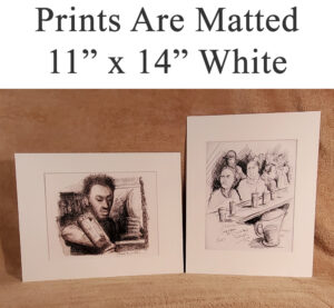 White matted prints of the Predator #607A.