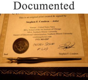 Print is documented, signed, and sealed on Certificate of Authenticity.