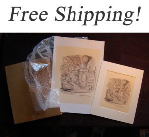 Free shipping for landmark prints at Condren Galleries.