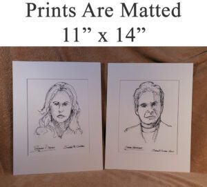 Celebrity prints are matted 11" x 14" at Condren Galleries. Jose Madeira Garcia #2412A