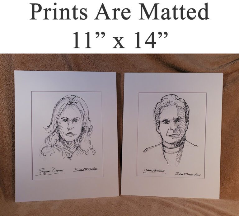 Morgan Freeman #2427 Pen & Ink Drawing Prints 😀 Condren Galleries