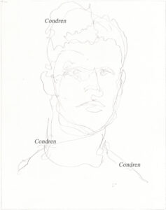 Tom Brady 189A pencil celebrity drawing by artist Stephen Condren.