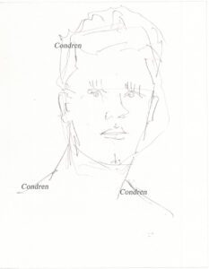 Tom Brady 190A pencil celebrity drawing by artist Stephen Condren.