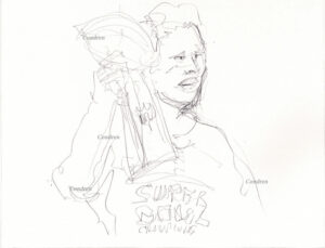 Tom Brady 198A pencil celebrity drawing by artist Stephen Condren.