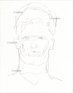 Tom Brady 208A pencil celebrity drawing by artist Stephen Condren.