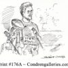 Tom Brady 176A pen & ink celebrity drawing by Stephen Condren.