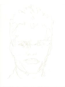 Tom Brady 239A pencil celebrity portrait drawing by artist Stephen Condren.