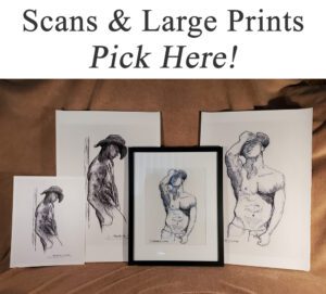 Scans & Large Prints. Sensual prints for sale.