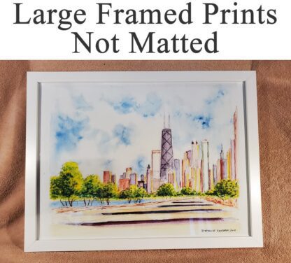 Large Framed skylines, cityscape, and city scenes.