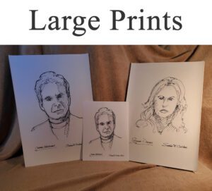 Large prints of a Philosopher thinker.