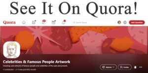 See it on Quora, celebrities and famous people artwork. Brad Pitt.