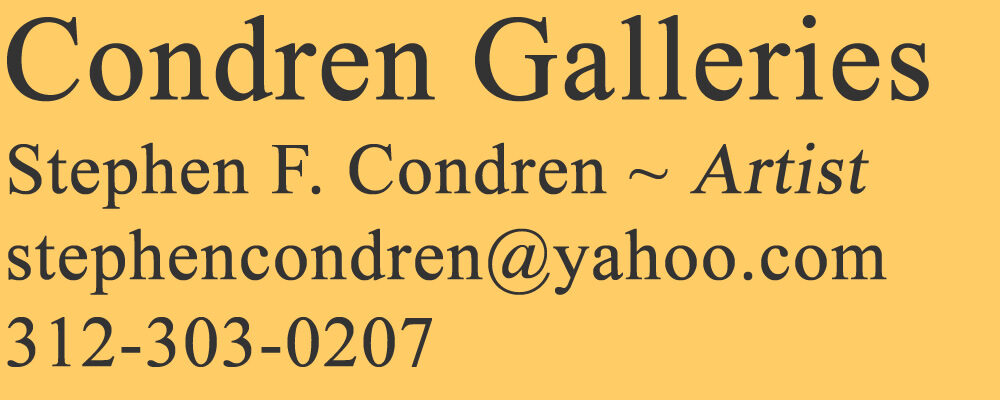 Condren Galleries, Stephen F Condren artist.